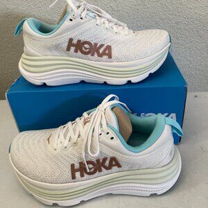 NEW IN BOX Hoka Womens Gaviota 5 Running Shoes Sneakers 5.5 B Frost Rose Gold